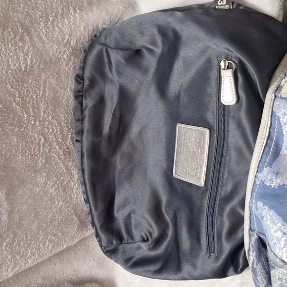 Coach Poppy Denim Patchwork Hobo - Picture 11 of 14